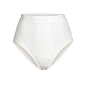 Skims Off-White Cotton Rib Briefs Size S